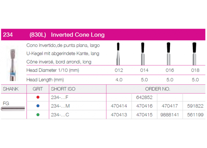 Inverted Cone Long 234-014 Inverted Cone 